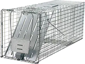 Havahart 1079SR Large 1-Door Humane Catch and Release Live Animal Trap for Raccoons, Cats, Bobcats, Beavers, Small Dogs, Groundhogs, Opossums, Foxes, Armadillos, and Similar-Sized Animals