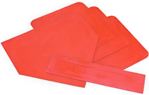 Champion Sports Throwdown Base Set: 5 Youth League Kids Baseball & Softball Rubber Throw Down Bases - Boys & Girls Training & Practice Equipment