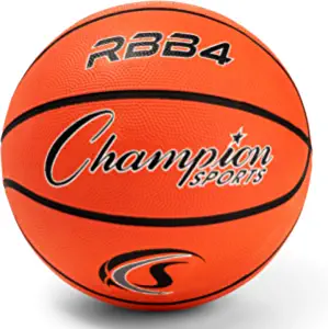 Champion Sports Official Heavy Duty Rubber Cover Nylon Basketballs