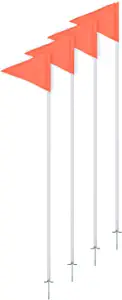 Champion Sports SCF15 One-Piece Economy Soccer Corner Flag Set