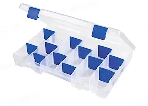 Flambeau Outdoors 4007 Tuff Tainer, Fishing Tackle Tray Box, Includes [12] Zerust Dividers, 24 Compartments