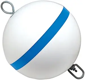 Taylor Made Products 22170, Sur-Moor Traditional Boat Mooring Buoy, Blue Stripe, 12 inch