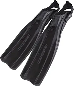 Cressi Lightweight Well-Balanced Open Heel Scuba Diving Fins - Pro Light: made in Italy