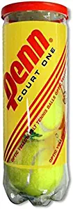Penn Court 1 Recreational Tennis Balls - Regular Duty Felt Pressurized Tennis Balls - 1 Can, 3 Balls