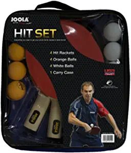 JOOLA Ping Pong Paddle Set with Ping Pong Balls & Carrying Case - Set of 4 or Set of 2 Table Tennis Paddles - Advanced Ping Pong Rackets & Portable Table Tennis Accessories for 2-4 Players