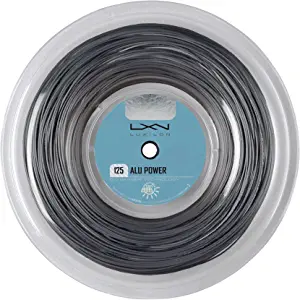 WILSON Sporting Goods Luxilon Alu Power 16L (125) Tennis Racquet String,Silver,726 -feet / 220m,WRZ990100SI