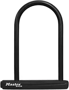 Master Lock U-Lock Bike Lock with Key, U-Lock for Bicycles, Lock for Outdoor Equipment, 8170D