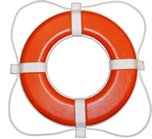 Taylor Made 364 Life Ring Buoy, ORANGE, 24"