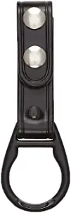 Aker Leather Products Side Handle Baton Ring Strap 551M Side Handle Baton Ring Strap, Plain, Black