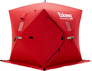 Eskimo Quickfish 69151 2 Pop-up Portable Ice Shelter, 2 Person , Red