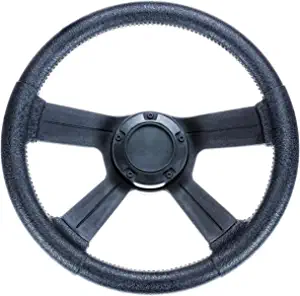 Attwood 8315-4 Weatherproof 13-Inch Marine Boat Soft-Grip Steering Wheel with Cap
