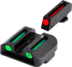 TRUGLO Fiber-Optic Front and Rear Handgun Sights for Glock Pistols