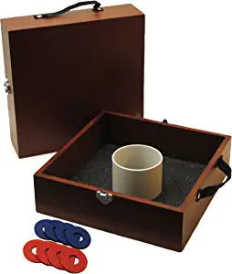 Wild Sports Outdoor Scoreboard Keeper with Drink Holders for Wine and Beer and LED Lights - Perfect Accessory for Backyard Cornhole and Yard Games, Matching Ring Toss Available