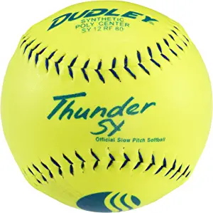 DUDLEY USSSA Thunder SY Slowpitch Classic M Stamp Softball - 12 Pack