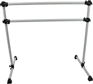 Vita Vibe - Prodigy Series Portable Double Aluminum Freestanding Ballet Barre, Stretch/Dance Bar - USA Made - 4 FT - 8 FT