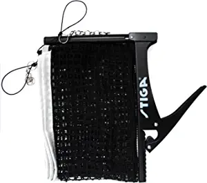 STIGA Premium Clipper 72" Regulation Table Tennis Net and Post Sets - Easy Set Up and Spring Activated Clip ping Pong net Set