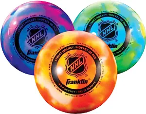 Franklin Sports NHL Street Hockey Balls - No Bounce Outdoor Street + Roller Hockey Balls - Official Size - Assorted Colors