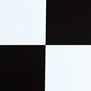 Nexus Self Adhesive 12-Inch Vinyl Floor Tiles, 20 Tiles - 12" x 12", Black & White Slate Pattern - Peel & Stick, DIY Flooring for Kitchen, Dining Room, Bedrooms & Bathrooms by Achim Home Decor