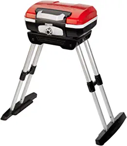 Cuisinart CGG-180 CGG180 Propane, 31.5" H x 16.5" W x 16" L, Petit Gourmet Portable Gas Grill with VersaStand, Red