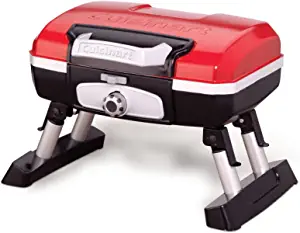 Cuisinart CGG-180T Portable, 17.6 x 18.6 x 11.8-Inch, Petit Gourmet Tabletop Gas Grill, Red