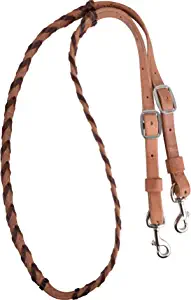 Martin Saddlery Latigo Barrel Reins with Colored Laces