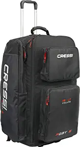 Cressi Strong Large Capacity Roller Luggage Bag 115L with Backpack Straps - Moby 5: Designed in Italy
