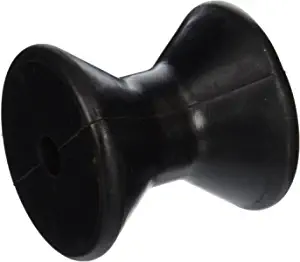 C.H. Yates Rubber 3143-4 3" Bow Roller 1/2" Shaft, Black