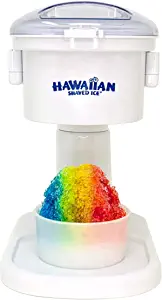 Hawaiian Shaved Ice Kid-Friendly Snow Cone Machine, 120V, White