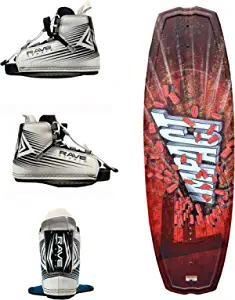 RAVE Sports Impact Wakeboard with Charger Boots, Orange/Blk (PV1802677)