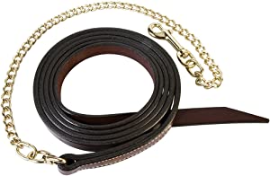 Weaver Leather Single-Ply Horse Lead Features Brass Plated Chain