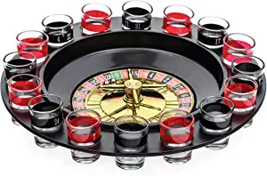 EZ DRINKER 16pc Shot Roulette Game Set - Shot Spinning Drinking Game