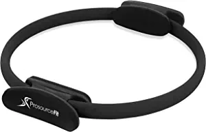 ProsourceFit Pilates Resistance Ring 14" Dual Grip Handles for Toning and Fitness