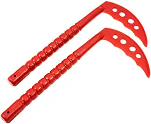 Proforce Plastic Kama - RED (13.5" long and 7" blade), Pack of 2