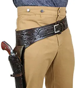 44/45 Caliber Brown Leather Gun Holster