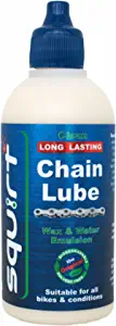 Squirt Chain Lube for Bikes (4 Oz)  Long-Lasting Lube for All Bike Chains  All-Weather Dry Chain Lube  Bike Lubricant to Reduce Noise & Chainsuck  Bike Tools & Maintenance Aid