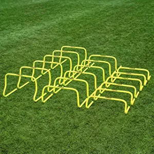 Forza 6/9/12" Speed Hurdles for Agility Training [Set of 6 Hurdles] | Hurdles Training Equipment | Multi-Sports Equipment | Speed & Agility Training Equipment