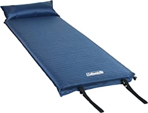Coleman Self-Inflating Camping Pad with Pillow, Blue