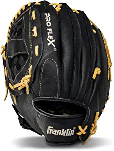 Franklin Sports Baseball Glove - ProFlex Adult Baseball + Softball Glove - Baseball + Fastpitch Softball Outfield Mitt - Left Handed Throw