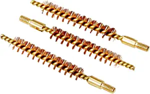 Tipton Best Gun Bore Brush 3-Pack with High-Quality .22 Caliber Bronze Bristles for Removing Fouling and Residue in Barrel
