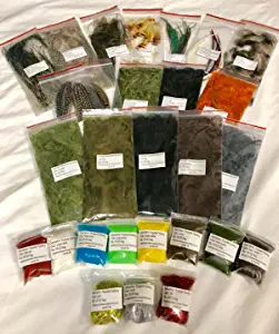 Fly Tying Material Feather and Dubbing Bulk Starter Kit The Perfect Stocking Stuffer