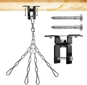Yes4All, Heavy Bag Mount for Punching Bag Hanger, Bag Ceiling Mount Hanger - Wood Beam Holder for Muay Thai, MMA, Boxing Bag - Workout Equipment - Easy to use, Fit Most Ceiling