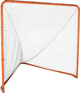 EZGoal Lacrosse Folding Goal, 6 x 6-Feet, Orange