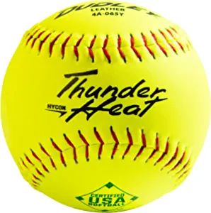 Dudley 12" USASB Thunder Hycon Leather Slowpitch Softball - 12 Pack