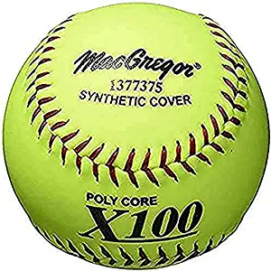 MacGregor X52RE ASA Slow Pitch Synthetic Softball, 12-Inch, Pack of 12