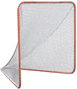 Gladiator Lacrosse Official Lacrosse Goal Net, Orange, 100% Steel Frame, 6 x 6-Foot, Standard
