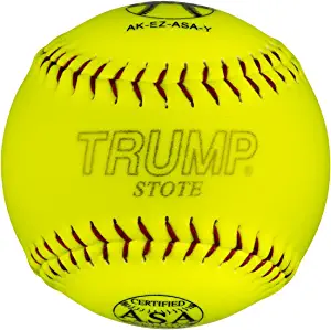 Trump Stote 1 Dozen ASA 12" Softballs - 44cor/.375 Compression (AK-EZ-ASA-Y) 12 Balls