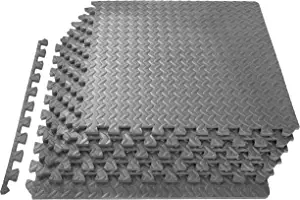 ProsourceFit Puzzle Exercise Mat , EVA Foam Interlocking Tiles, Protective Flooring for Gym Equipment and Cushion for Workouts
