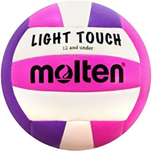 Molten MS240-3 Light Touch Volleyball, Red/White/Blue
