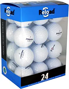 Reload Recycled Golf Balls (24-Pack) of Bridgestone Golf Balls, White