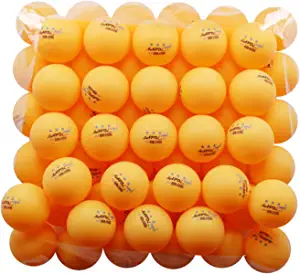 MAPOL 50- Pack Orange 3-Star Premium Ping Pong Balls Advanced Training Table Tennis Ball